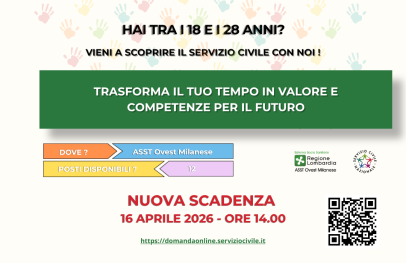 NUOVA SCADENZA SERVIZIO CIVILE 2026