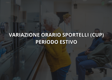 variazione orari sportelli
