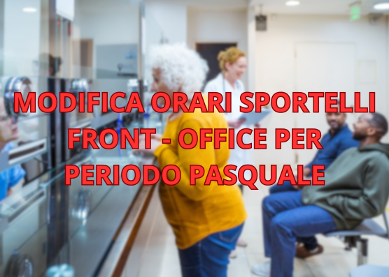 MODIFICA ORARI FRONT-OFFICE